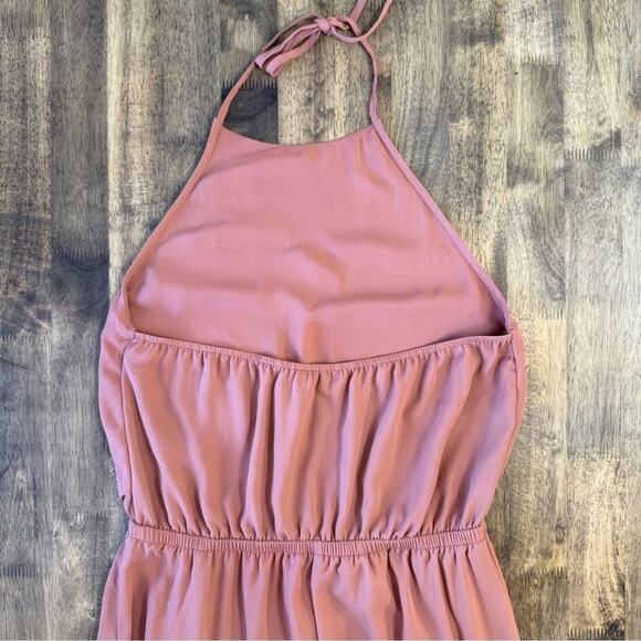Show Me Your Mumu Women’s Heather Halter Maxi Dress Backless Rustic Mauve Sz XXL - Picture 13 of 13